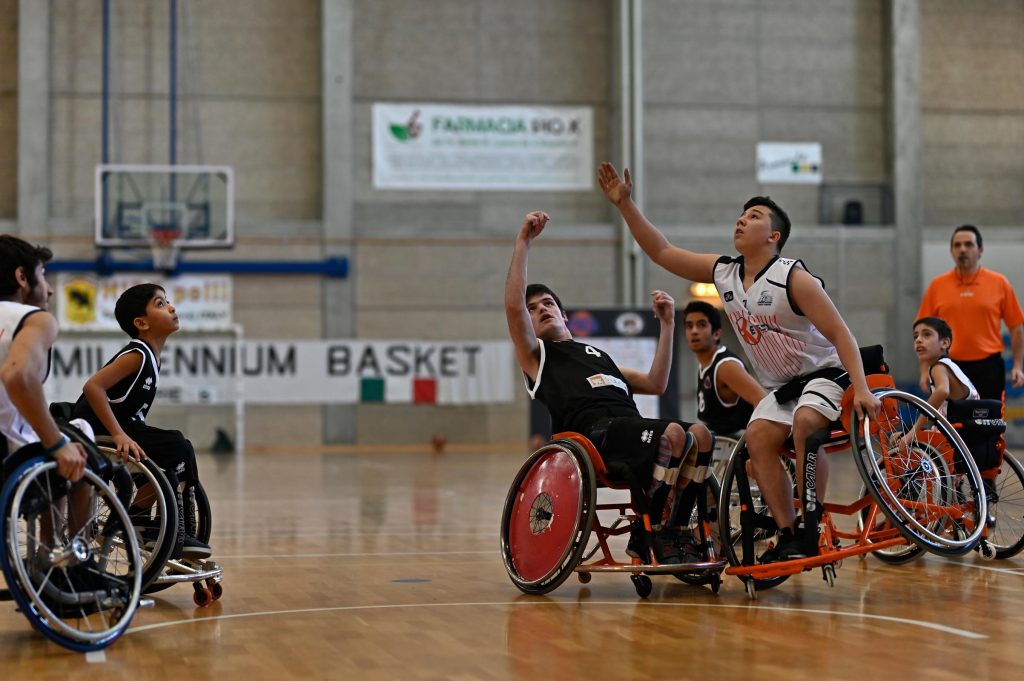 Fotografo per eventi sportivi Treviso basket carrozzina